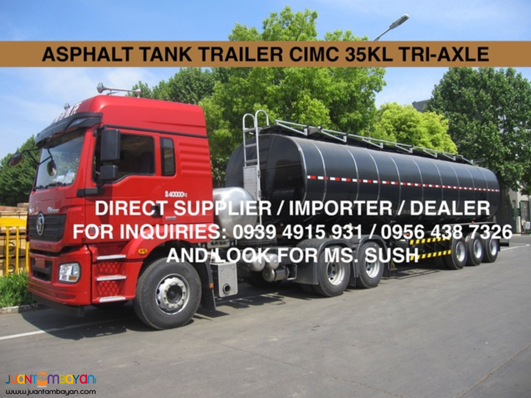 TRI- AXLE ASPHALT TANK TRAILER CIMC 35KL 