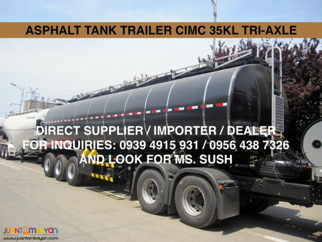 TRI- AXLE ASPHALT TANK TRAILER CIMC 35KL 