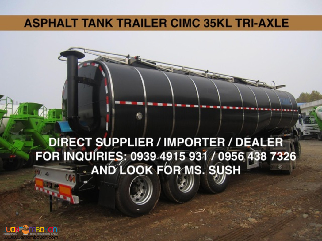 TRI- AXLE ASPHALT TANK TRAILER CIMC 35KL 