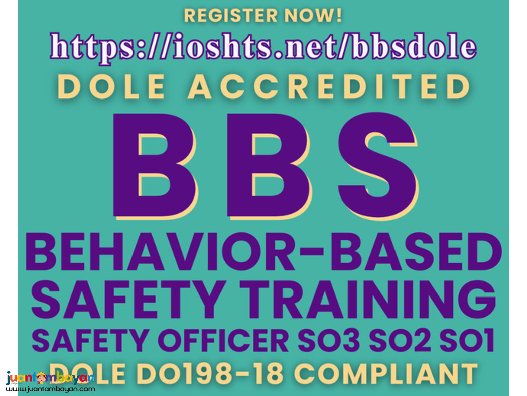 BBS Training Safety Officer Training Behavior Based Safety SO3 SO2 SO1