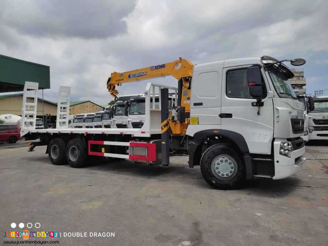 HOWO A7 SELF-LOADING TRUCK 10W, 6X4, EURO 4, 380HP, W/ 5-T, BOOM 