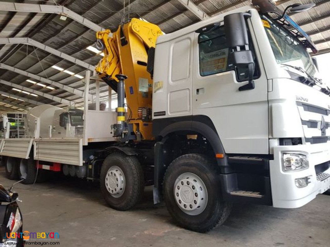 HOWO A7 BOOM TRUCK 12W, 8X4, EURO 4, 380HP, 16TONS (KNUCKLE TYPE)