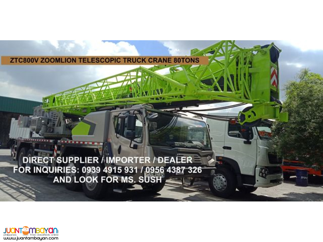 zoomlion 80tons Mobile crane / truck crane for sale