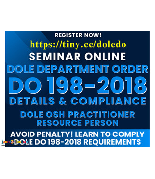 Seminar DOLE Department Order 198-2018 Compliance DO198-18