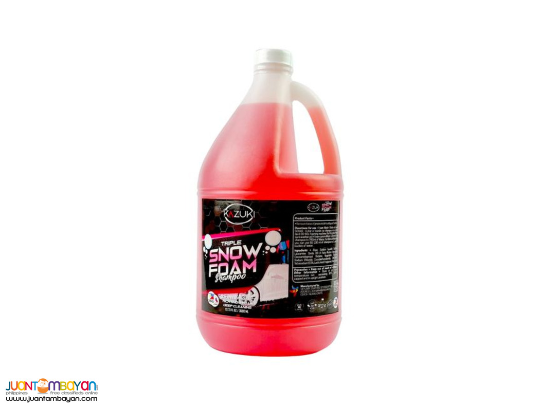 1 Gallon SNOW FOAM WASH & WAX TRIPLE FOAM CAR SHAMPOO