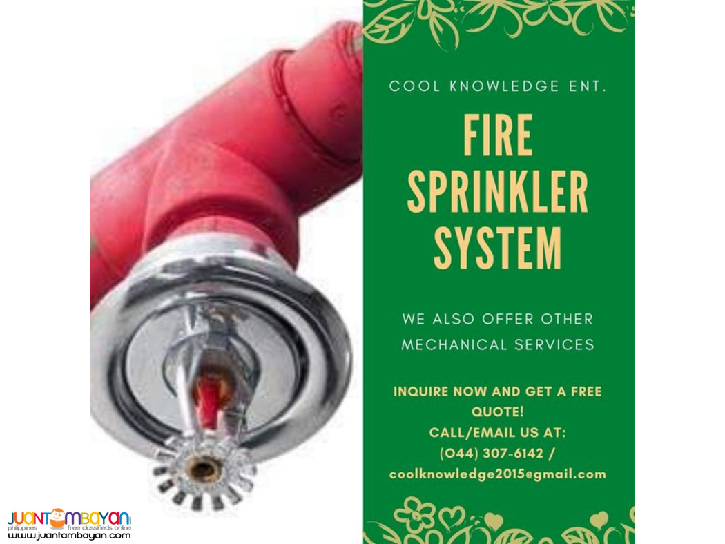 Fire Sprinkler / Supply & Install / Bulacan