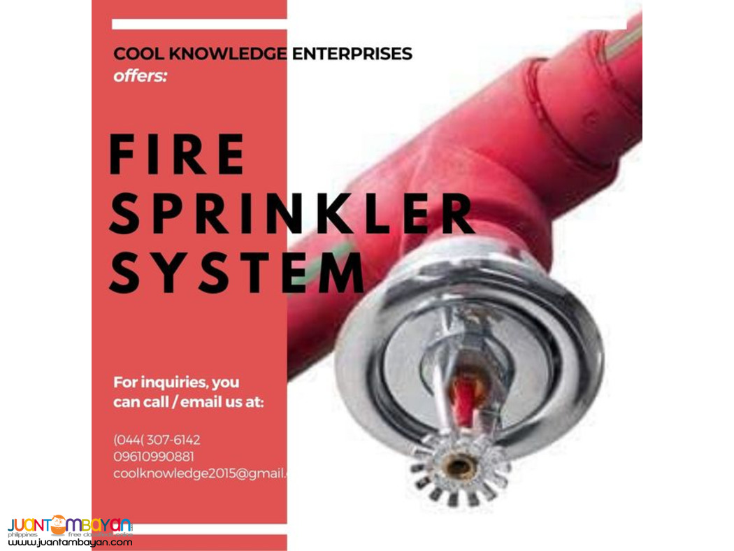 Fire Sprinkler - Supply & Installation - Bulacan