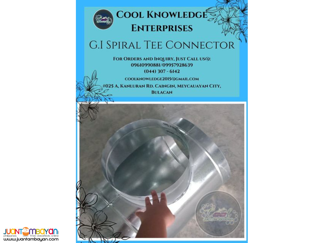 G.I Spiral Tee Connector ** CKE Bulacan