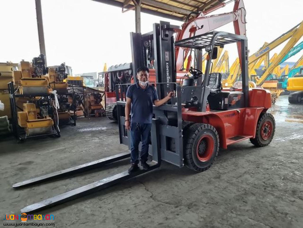 LONKING LG70DT FORKLIFT 7 TONS STD. LONG FORK ISUZU ENG. 