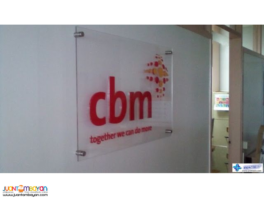 Acrylic Signage Making & Laser cutting Services Philippines