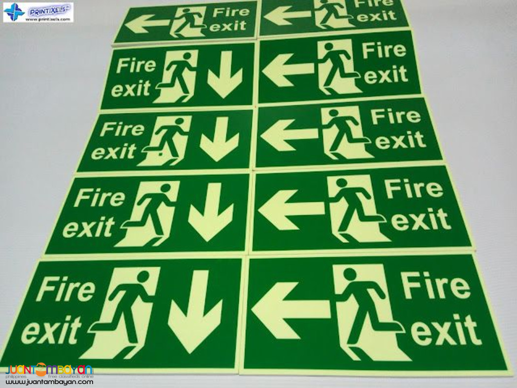 Glow in the Dark Fire Exit Signs Philippines