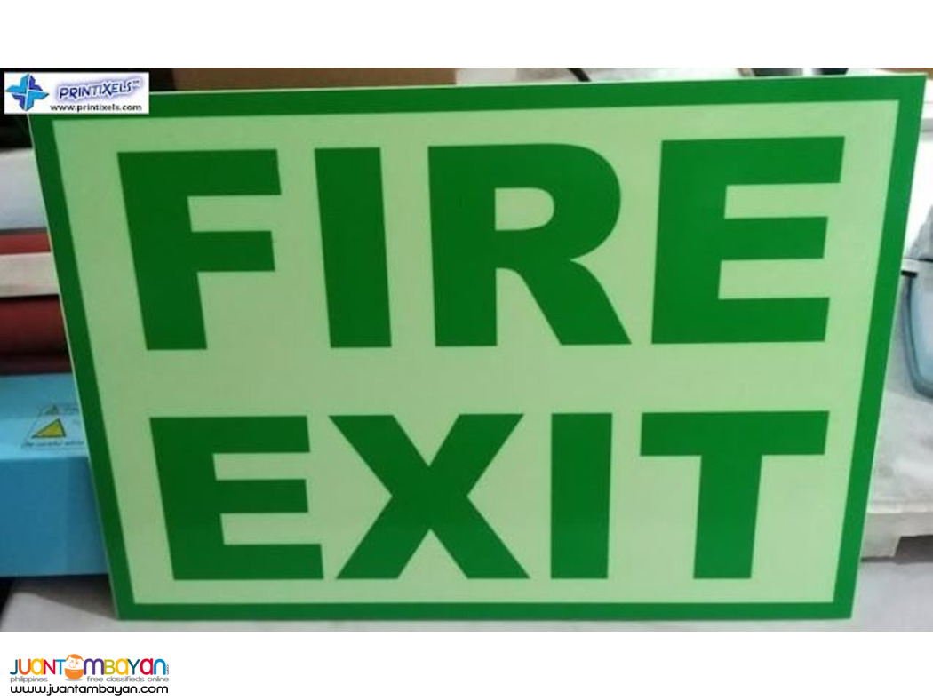 Glow in the Dark Fire Exit Signs Philippines