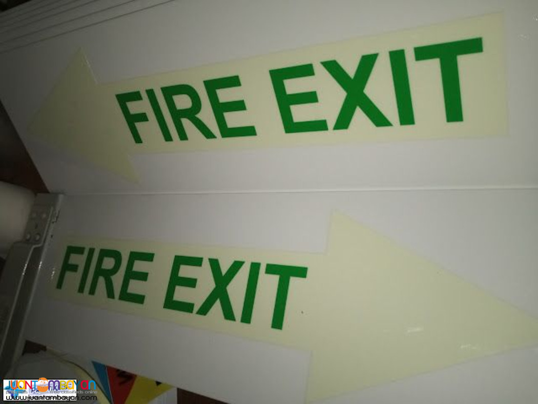 Glow in the Dark Fire Exit Signs Philippines