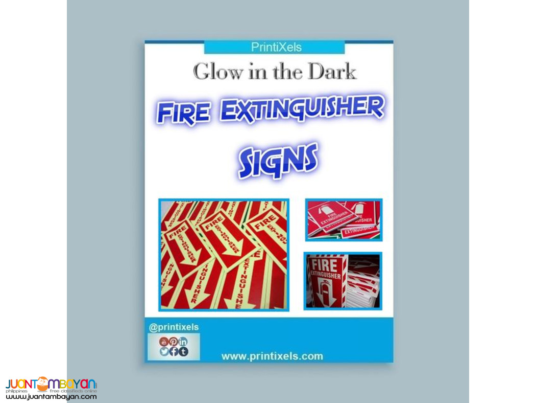 Glow in the Dark Fire Extinguisher Signs Philippines