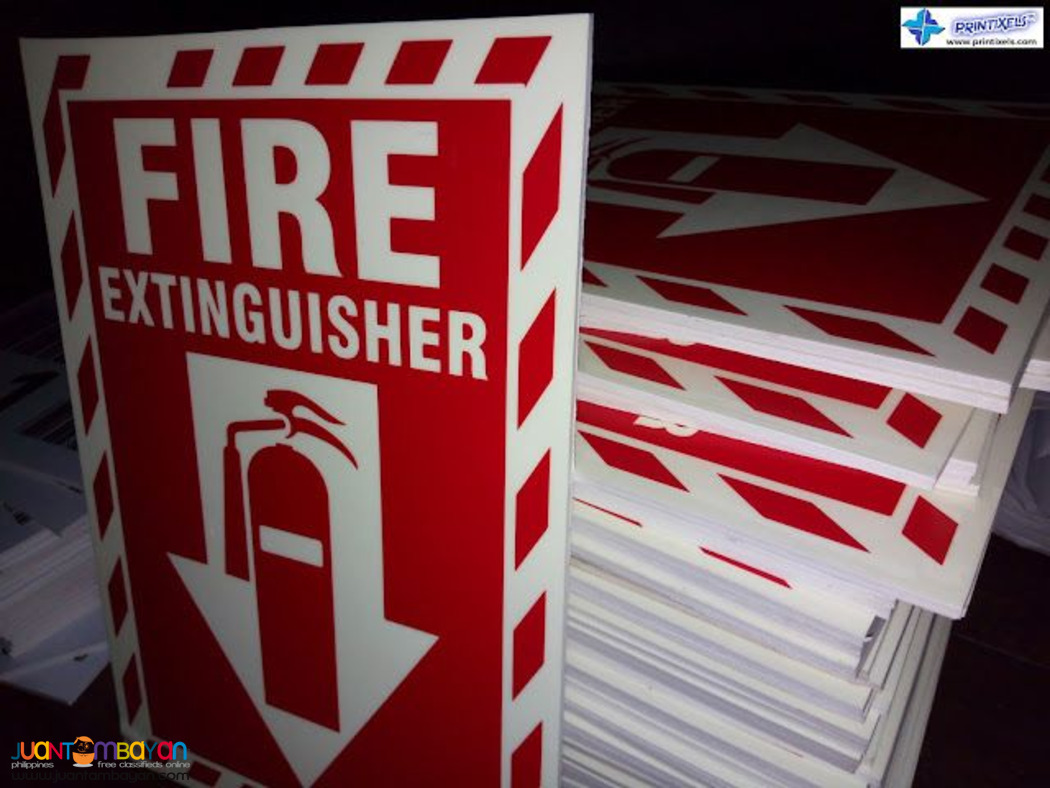 Glow in the Dark Fire Extinguisher Signs Philippines