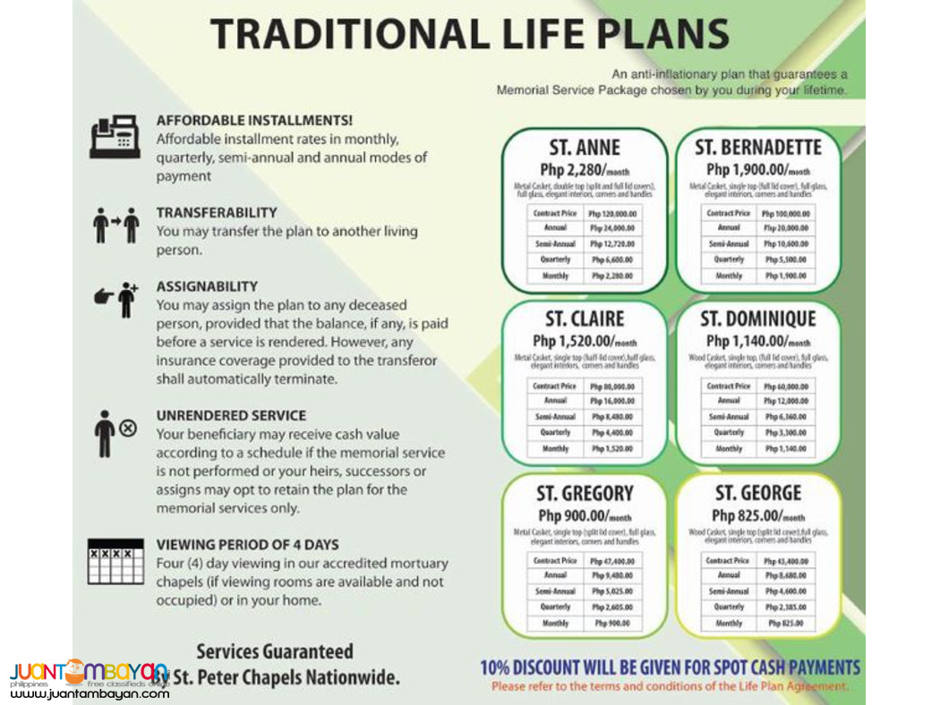 St. Peter Plan (Funeral Memorial Service Plan)