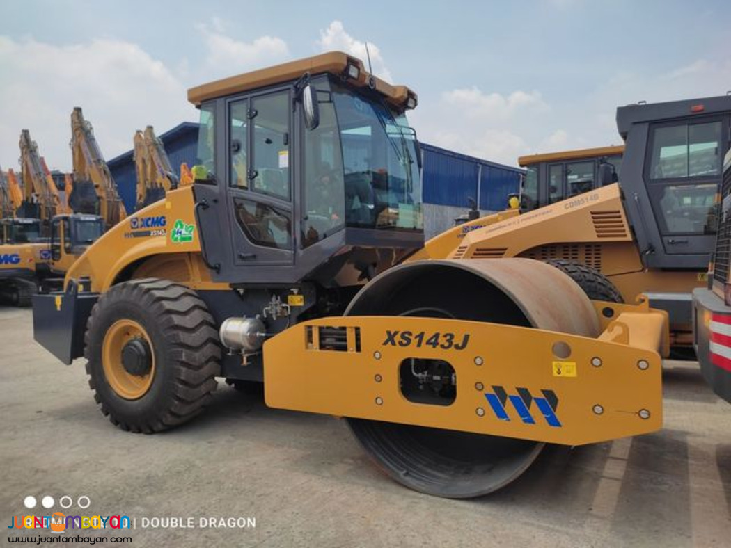 XCMG  XS143J SINGLE DRUM VIBRATORY ROLLER SHANGCHAI ENGINE,14TONS