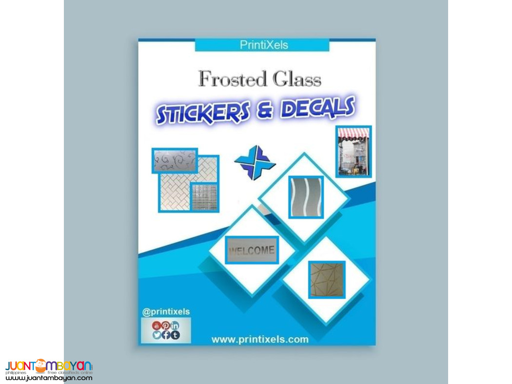 Custom Frosted Glass Sticker Supplier Philippines