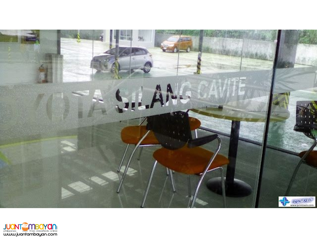 Custom Frosted Glass Sticker Supplier Philippines