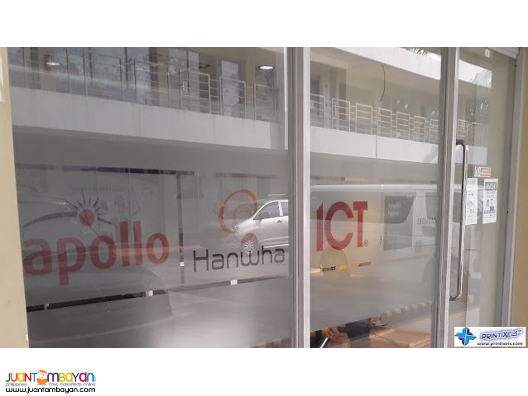 Custom Frosted Glass Sticker Supplier Philippines