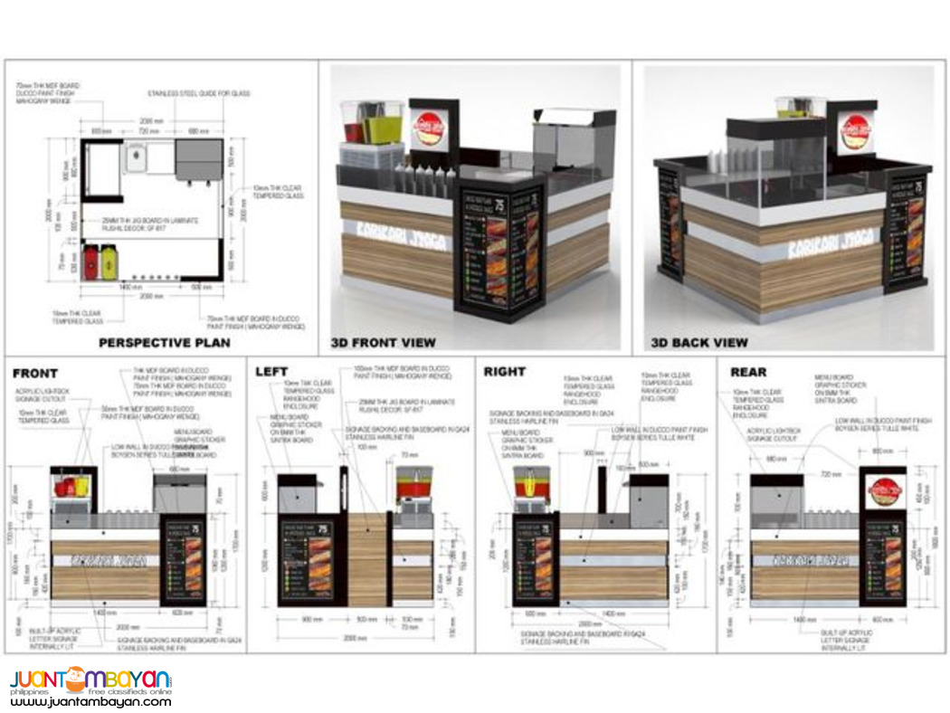 Mall Kiosk Designing, Mall Cart Designing