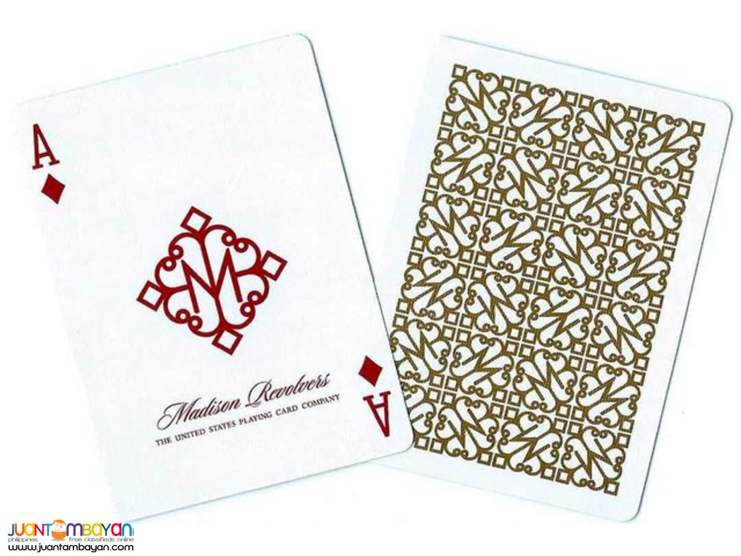 Madison Revolvers Gold Playing Cards