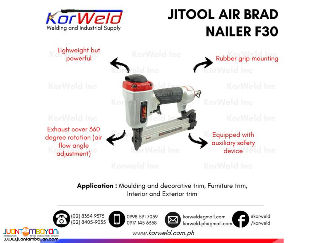 Jitool Air Brad Nailer F30