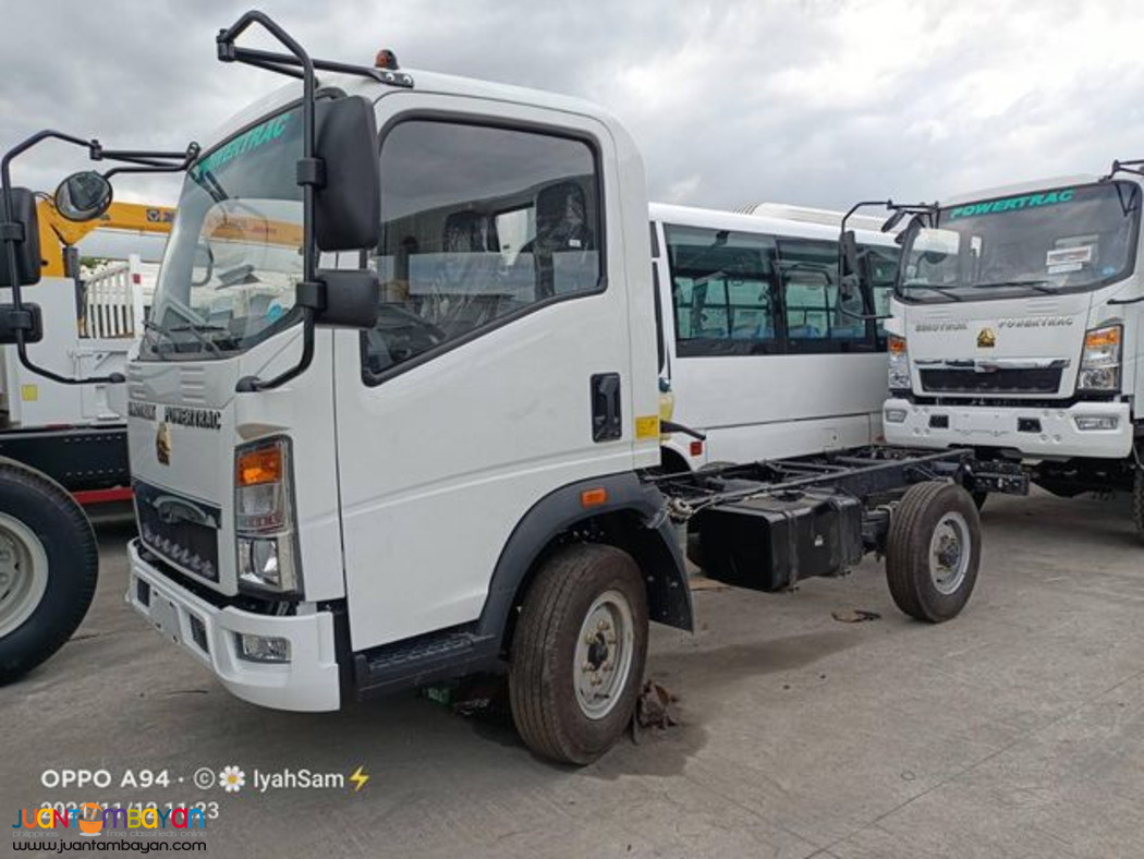 SINOTRUK HOMAN H3 4-WHEELER 11FT CAB AND CHASSIS 108HP EURO 4