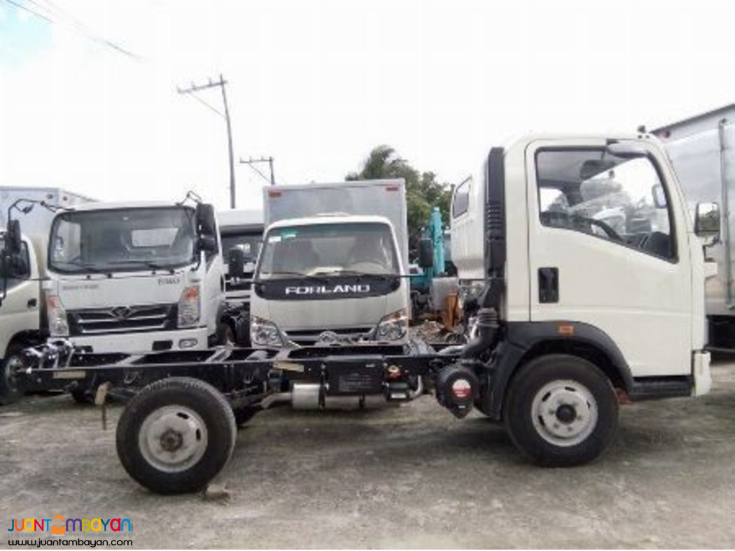 SINOTRUK HOMAN H3 4-WHEELER 11FT CAB AND CHASSIS 108HP EURO 4