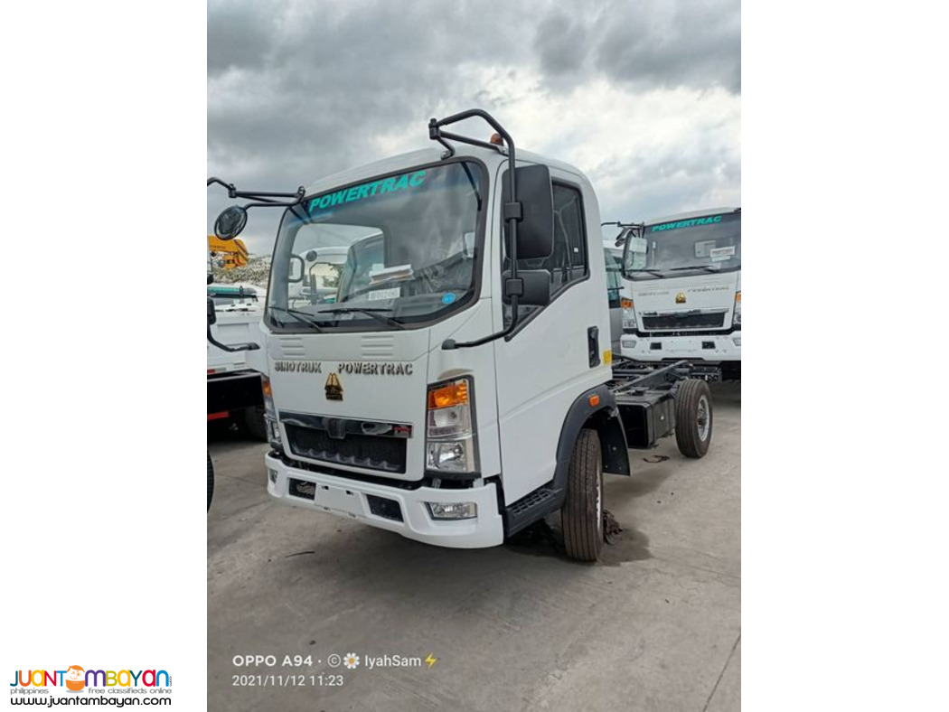 SINOTRUK HOMAN H3 4-WHEELER 11FT CAB AND CHASSIS 108HP EURO 4