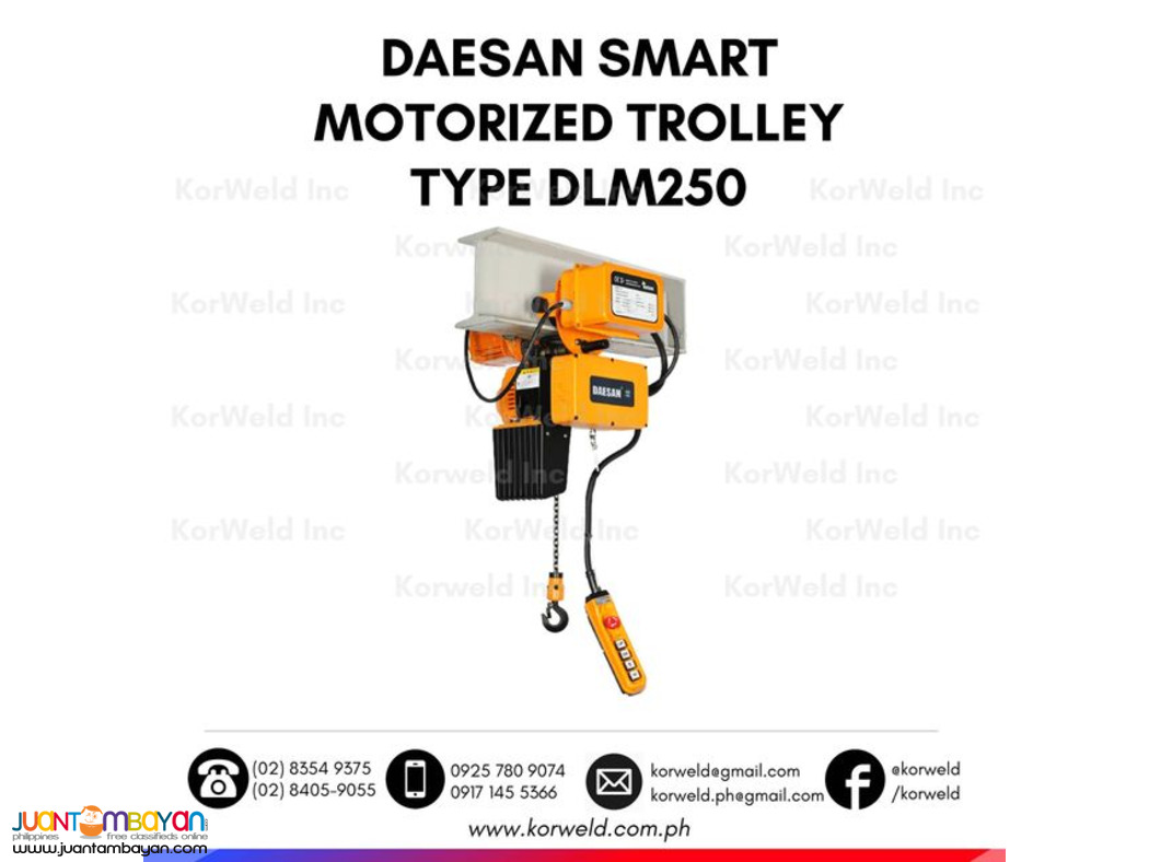 Motorized Trolley Electric Hoist 250 kg.