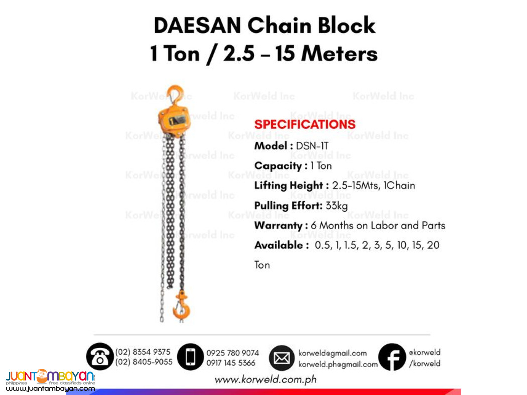 Chain Block 1 Ton