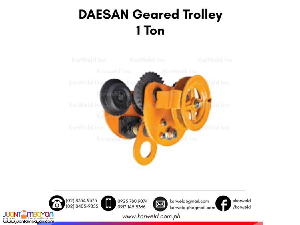 Geared Trolley 1 Ton