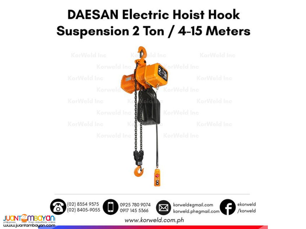 Electric Hoist Hook Type 2 Ton