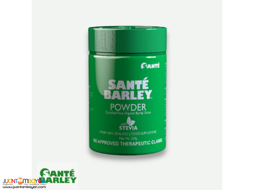 Santé Barley Powder Stevia Canister - For Diabetes and Hypertension