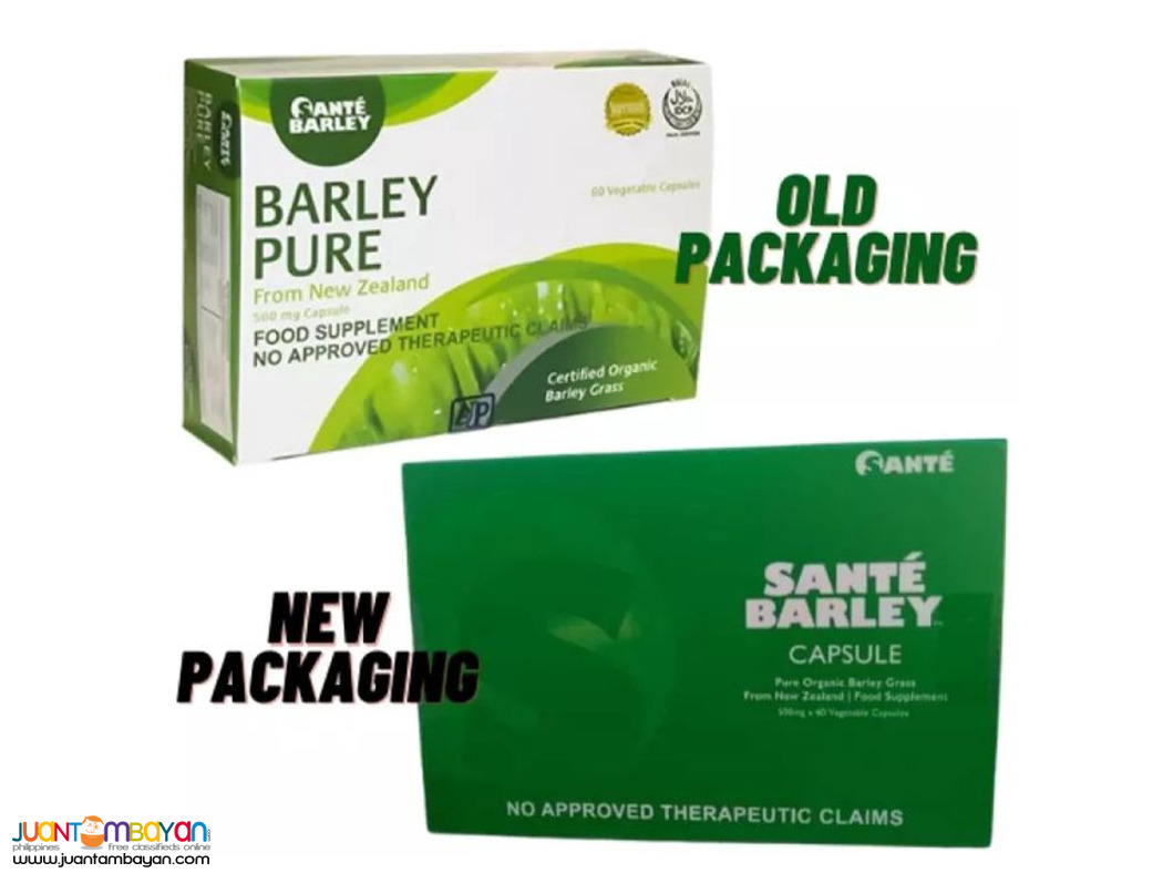 Sante Barley Capsules (Pure Organic )500mg x 60s