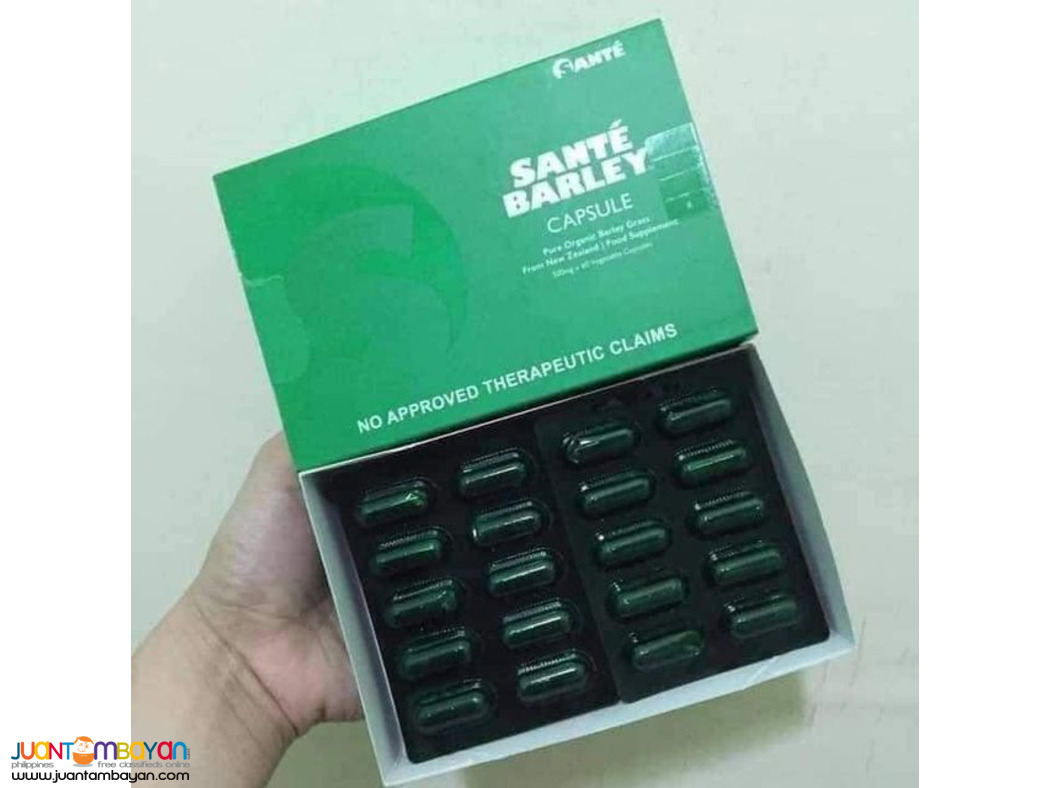 Sante Barley Capsules (Pure Organic )500mg x 60s