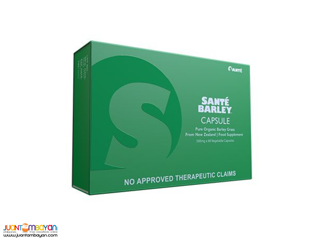 Sante Barley Capsules (Pure Organic )500mg x 60s