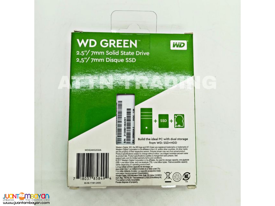 WD Green SSD 240GB WDS4G0A-00JH30