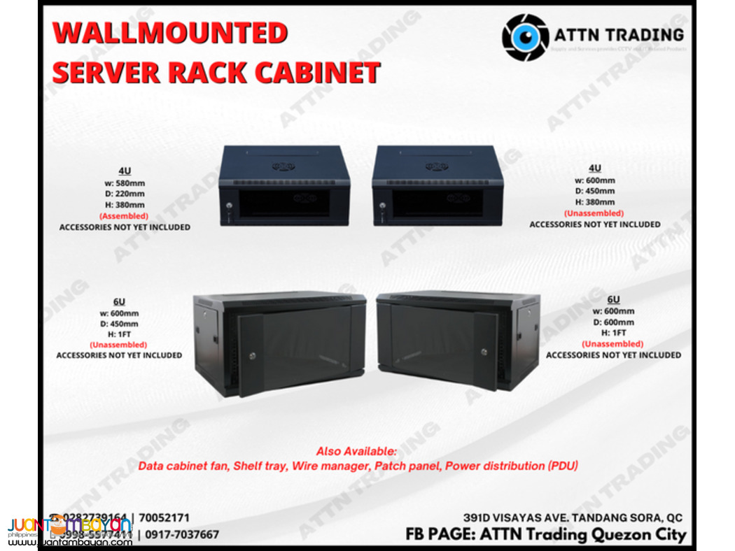 WALL MOUNTED SERVER RACK CABINET