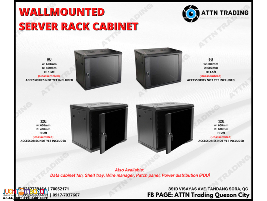 WALL MOUNTED SERVER RACK CABINET