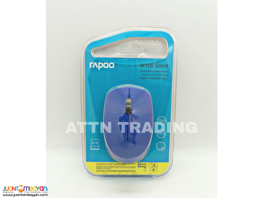 Rapoo M100 Silent Multi-Mod Wireless Mouse w/ Bluetooth