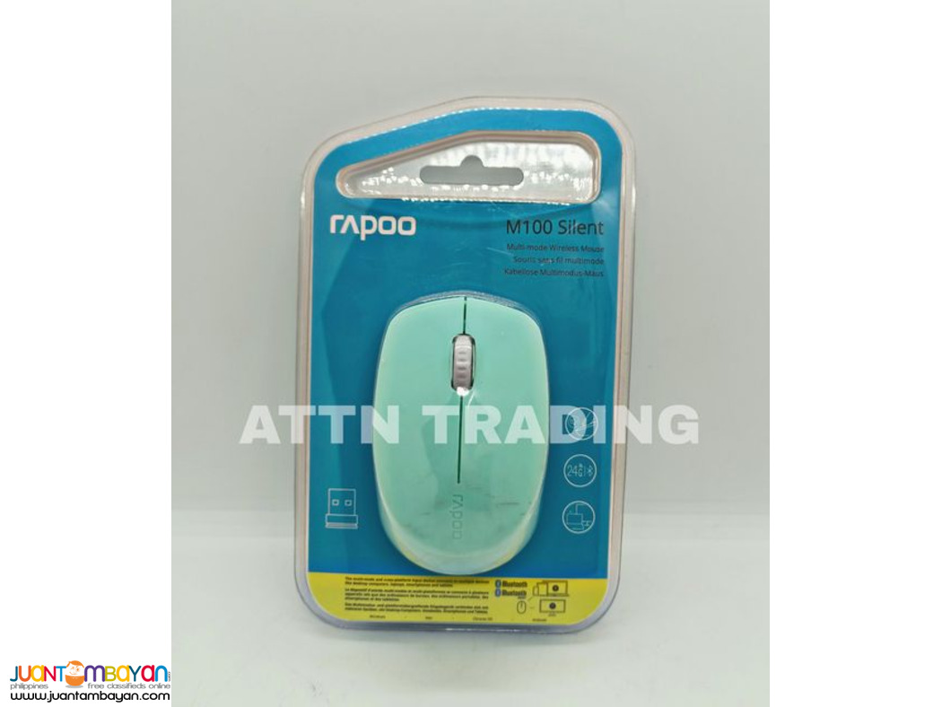 Rapoo M100 Silent Multi-Mod Wireless Mouse w/ Bluetooth