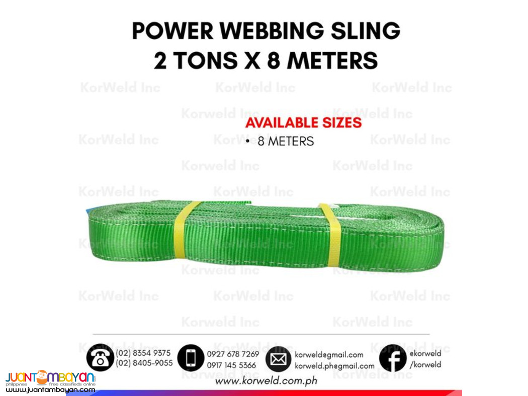 Rejin Power Webbing Sling 2 Tons x 8 Meters