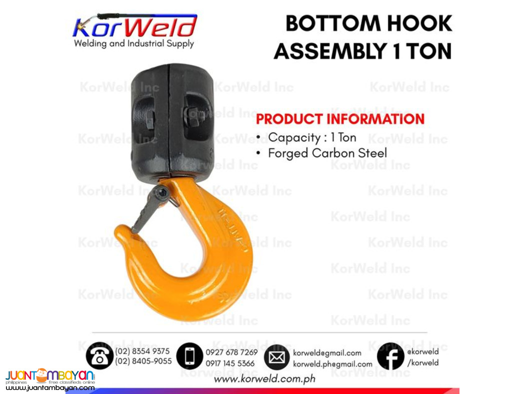 bottom-hook-assembly-1-ton-for-electric-hoist-chain