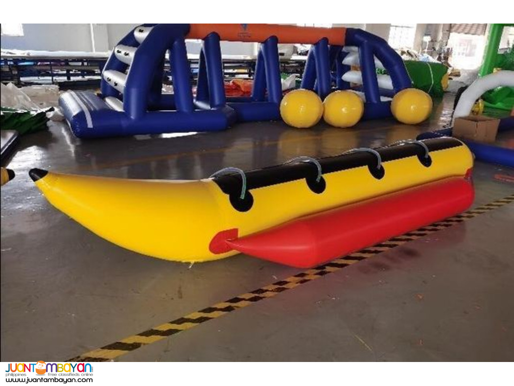 Inflatable Banana Boat 4 Seaters -PVC Fabric Water Sports