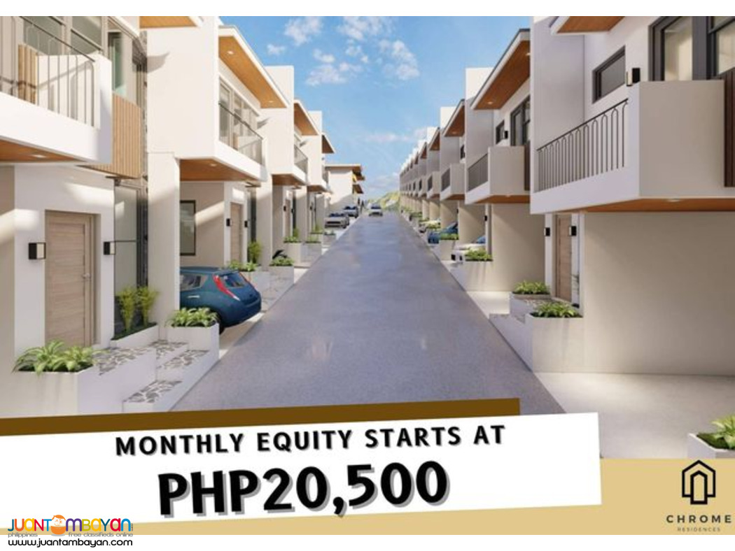 pre-selling townhouse Linao Talisay City Chrome Residences