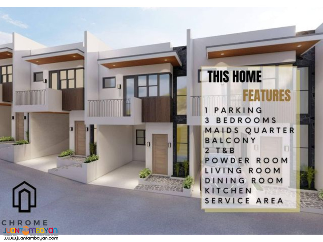 pre-selling townhouse Linao Talisay City Chrome Residences