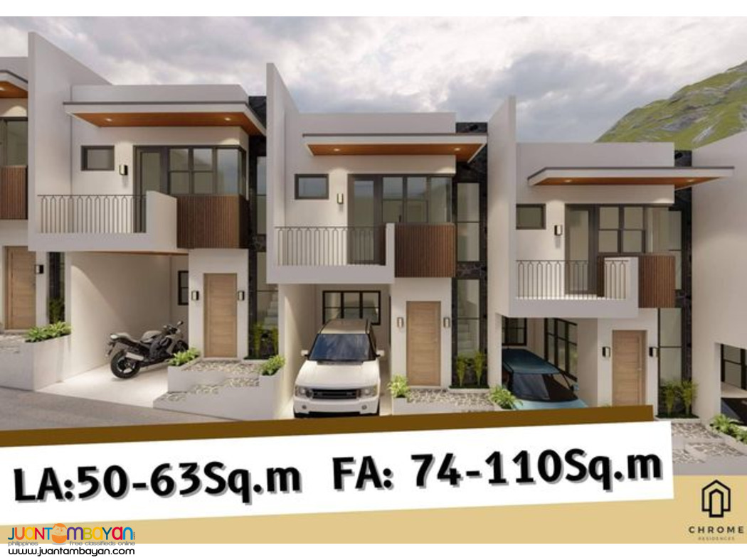 pre-selling townhouse Linao Talisay City Chrome Residences