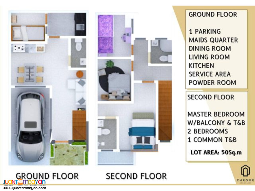 pre-selling townhouse Linao Talisay City Chrome Residences